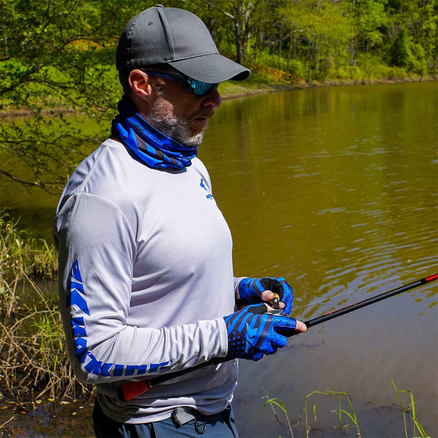 KastKing Sol Armis UPF50+ Fishing Gloves, Men and Women
