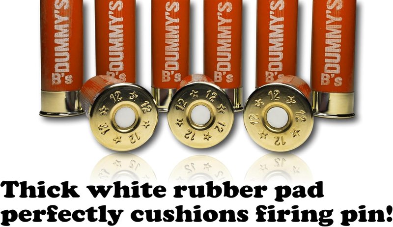 Dry Fire Snap Caps - 12 Gauge Dummy Training Rounds for Safe Shooting | Orange 2 ¾”