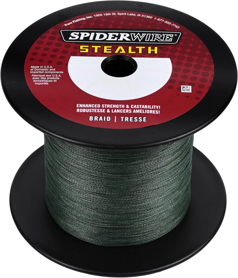 SpiderWire Stealth Braid Fishing Line - Durable, Low-Visibility Design | 300 Yards