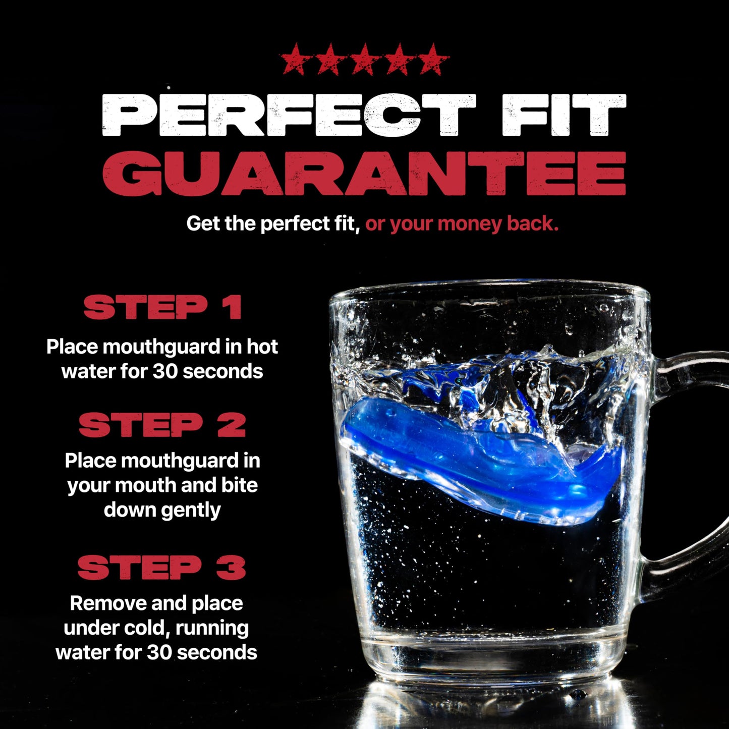 SAFEJAWZ Mouth Guard, Elements Dual Layer Mouthguard for Adults with Case, Easy Fit Remoldable Mouthpiece for Football, Boxing, Lacrosse, Basketball & All Contact Sports (Adult 12+ Years, Ice Blue)
