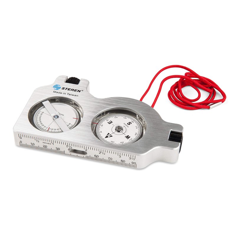 STEREN Multifunctional Surveyor Compass with Clinometer | Durable Aluminum Satellite Finder & Inclinometer | Accurate Tripod-Mountable Compass for Forestry, Offroad Surveying, and Site Navigation