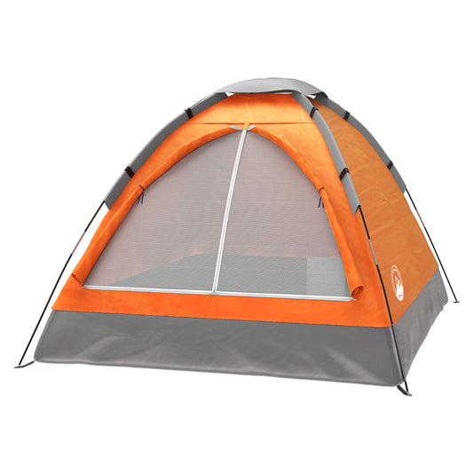 2-Person Dome Tent- Rain Fly & Carry Bag- Easy Set Up-Great for Camping, Backpacking, Hiking & Outdoor Music Festivals by Wakeman Outdoors (Orange)