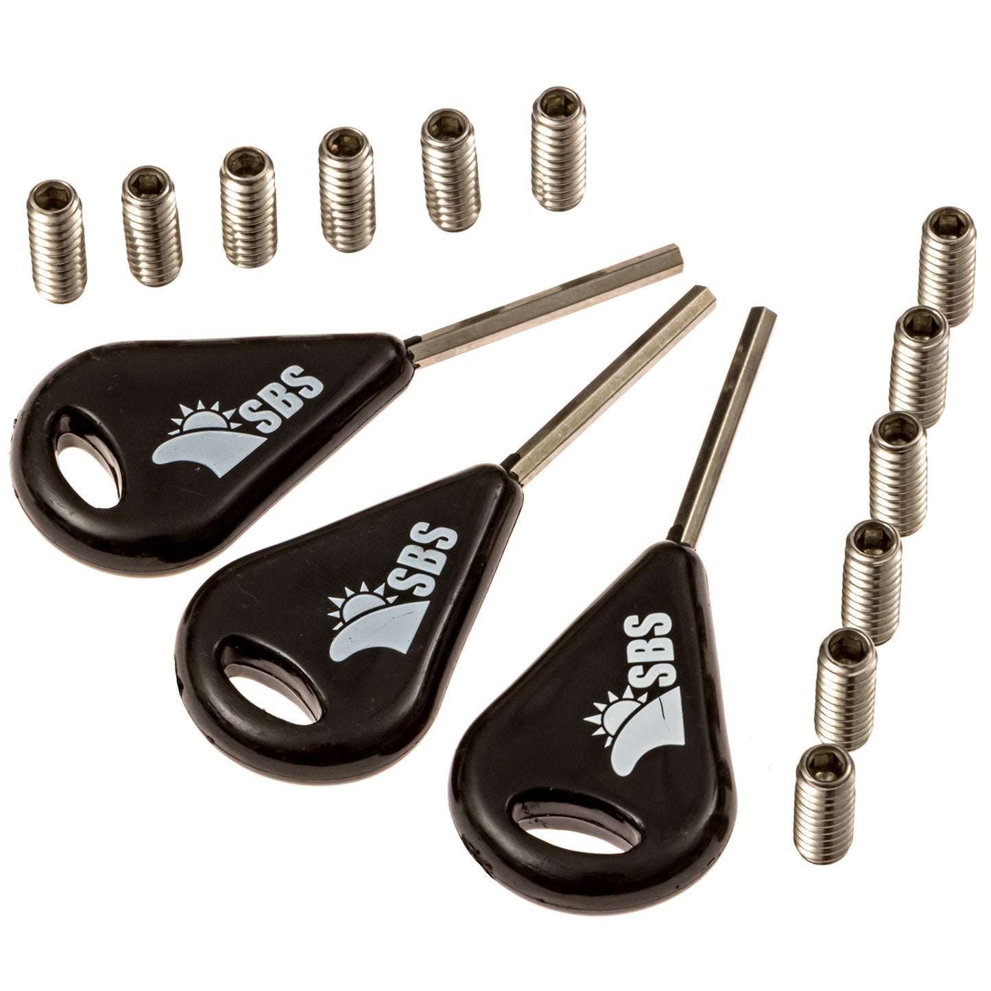 Santa Barbara Surfing SBS Surf Fin Key & Futures Fin Screw (3 Key & 12 Future Screws)