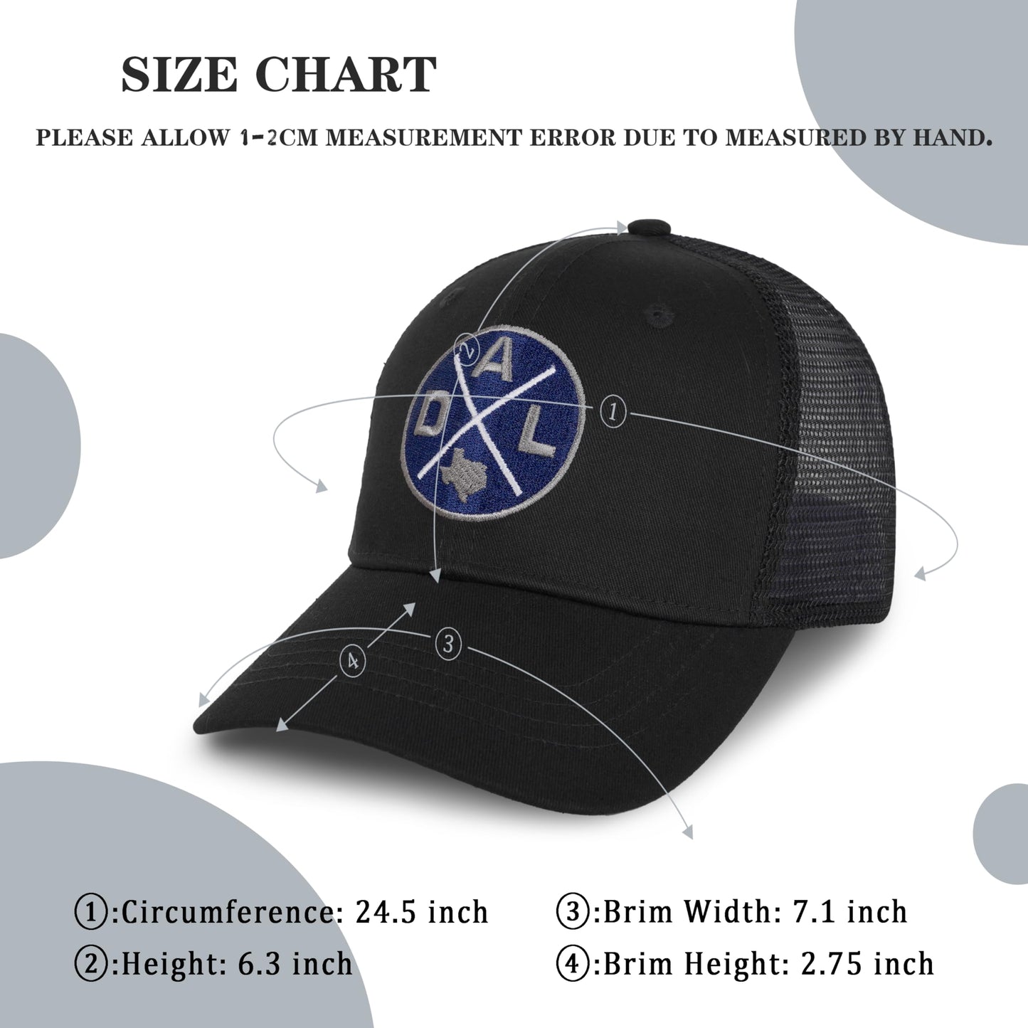 Singlory City Class State Map Embroidery Trucker Hat for Men Women Football Fans Gift, Mesh Snapback Adjustable Baseball Cap