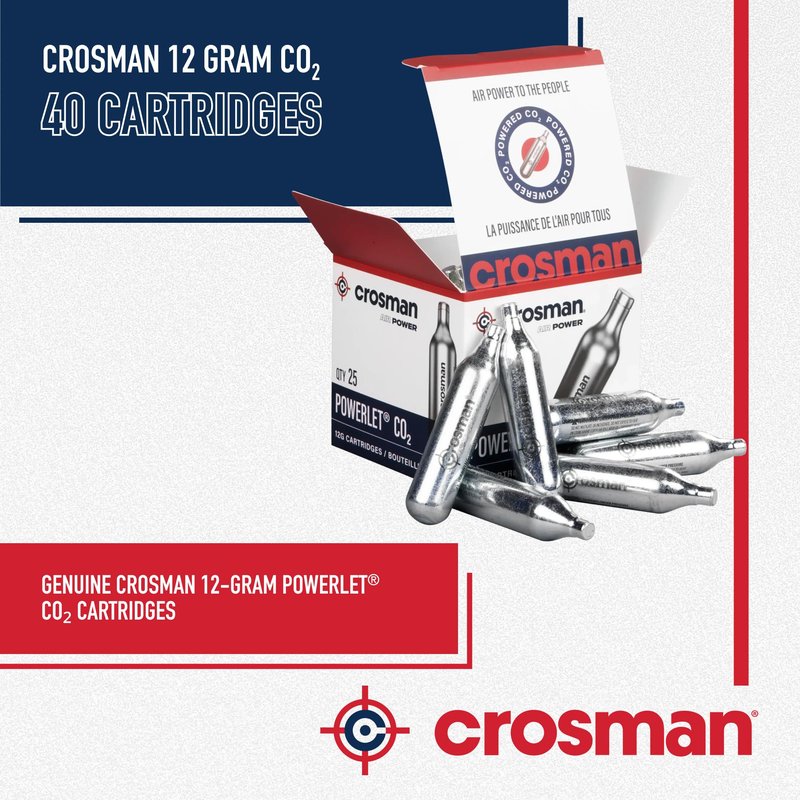Crosman 12 Gram CO2 (40 Cartridges)