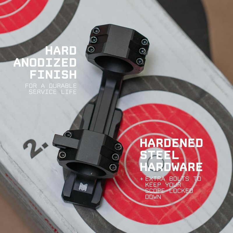 Monstrum Deadlock PRS Cantilever Scope Mount - Anti-Cant Bubble Feature for Precision Shooting