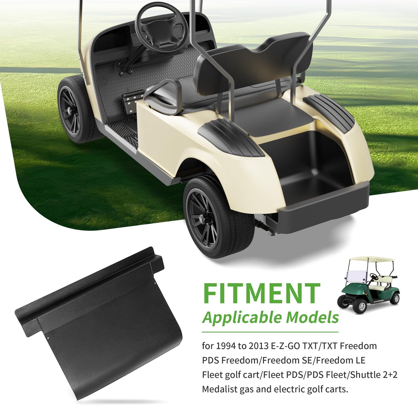10L0L Golf Cart Access Panel Cover for EZGO TXT & Medalist 1994-2013 Gas or Electric, OEM# 71320-G01