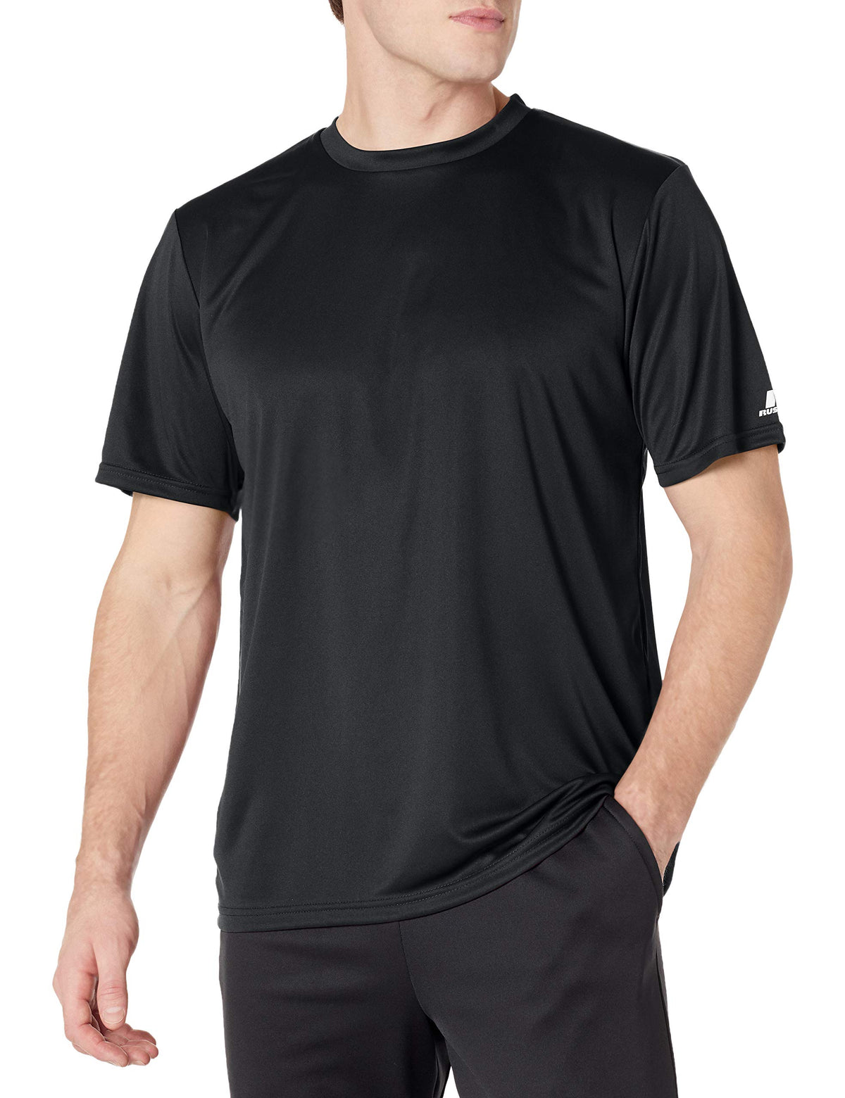 Russell Athletic Men's Short Sleeve Performance T-Shirt, Black, XX-Large