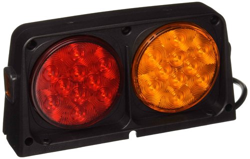 Wesbar 54209-019 Replacement Part, Dual RH LED AG Light w/3 Wire Leads - Lens: Rear-Red/Amber, Front-Amber/Blank
