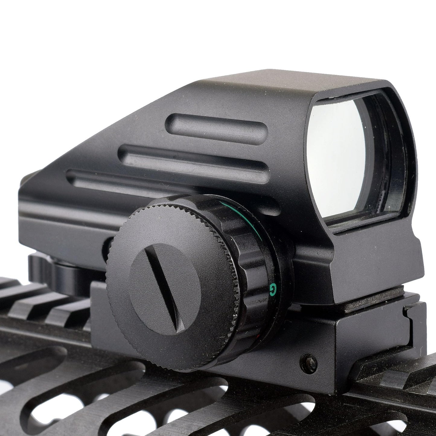 WIPBOTEN Red Green Reflex Rifle Scope Dot Sight with 4 Different Reticle Black