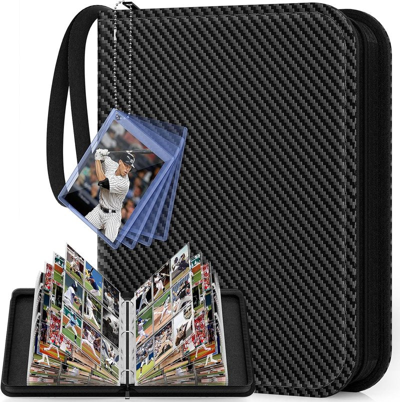 Dark Blue & Black 720 Pocket Card Binder Set | Durable Storage for Trading Cards