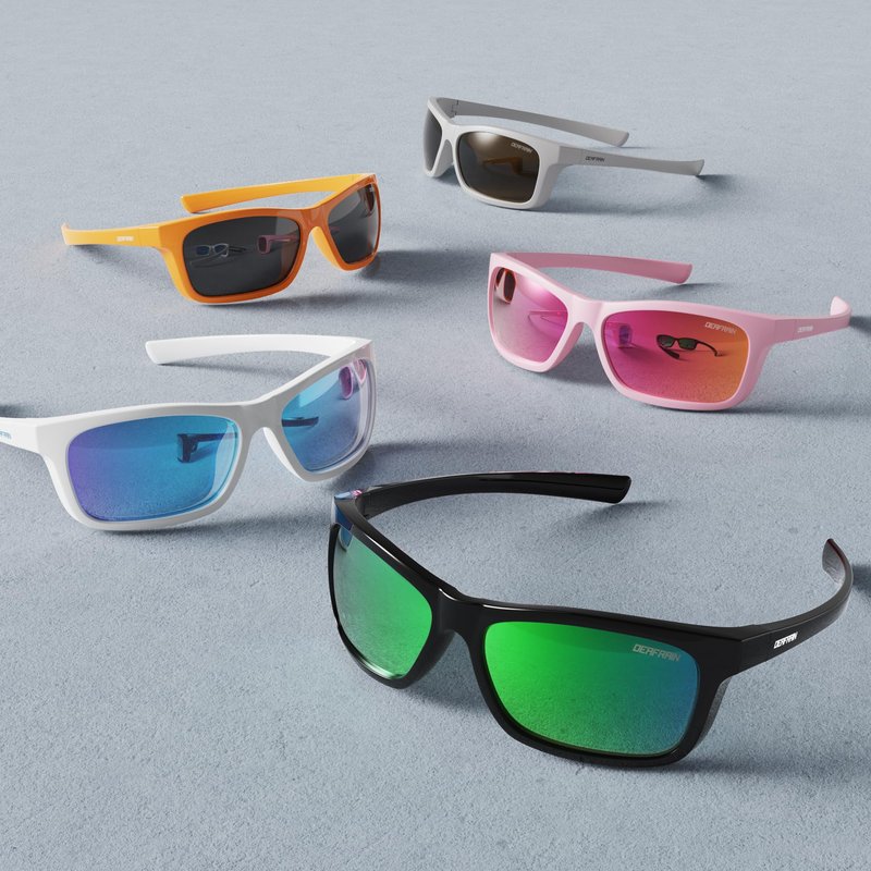 DEAFRAIN Kids Sunglasses for Boys Girls Unbreakable Flexible Frame Polarized Sports Youth Baseball Running Fishing Glasses for Age 7-14