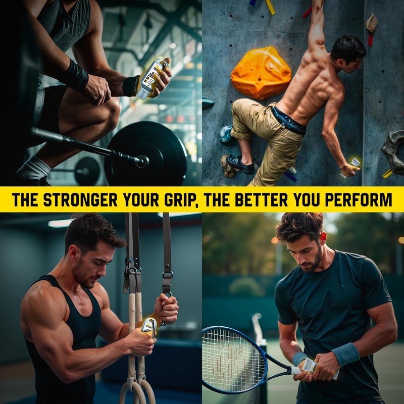 GRIPZILLA Liquid Chalk Kit Gym Chalk for Weight Lifting, Rock Climbing, Pole Grip, Bouldering, Powerlifting, Ball, Gymnastics, Sports, and Workout - Package May Vary (Clear Liquid Gel (50+50+100ml))