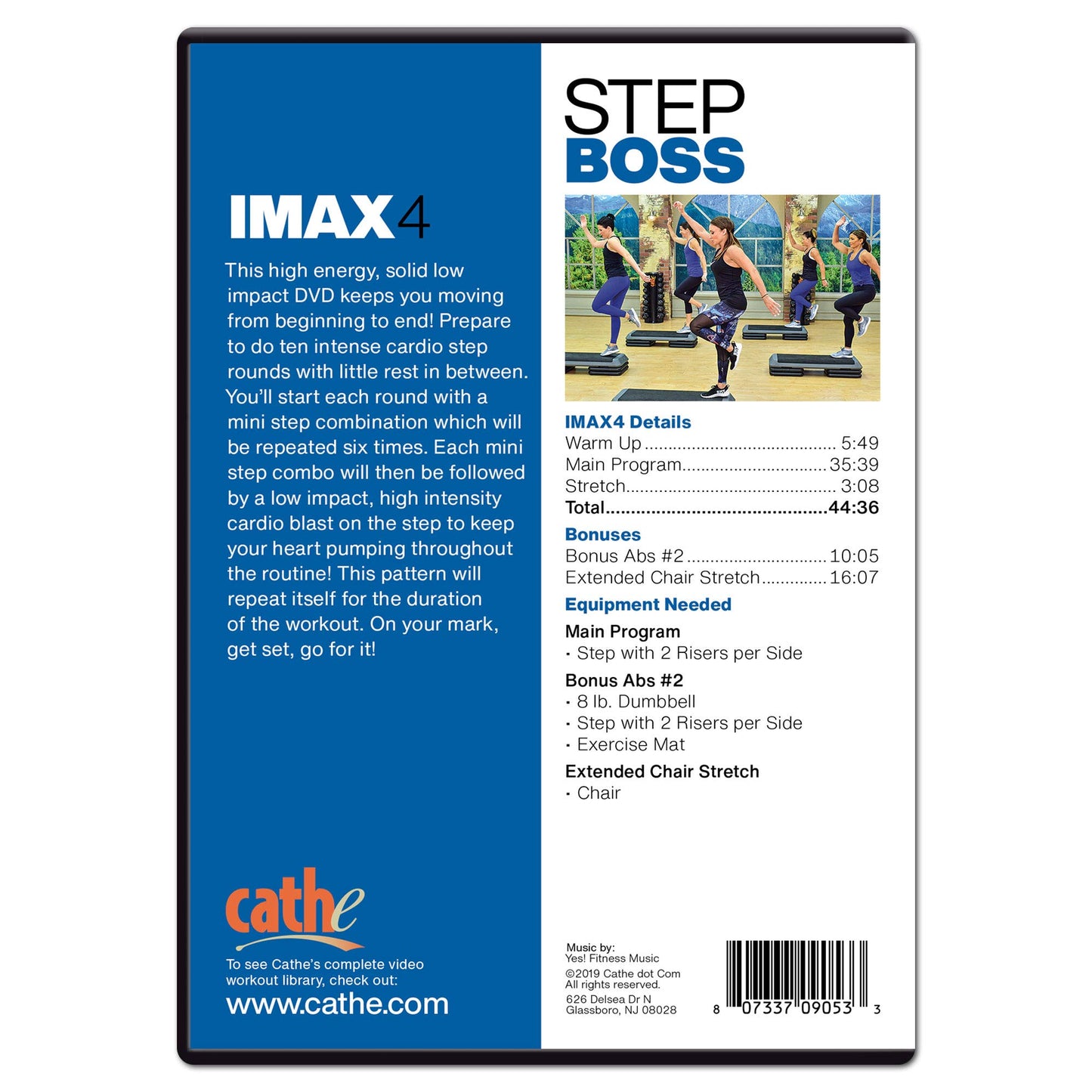 Cathe Friedrich Step Boss Imax 4 Step Aerobics Workout DVD For Women - A Cardio Step Workout for Cardio Fitness and Aerobic Conditioning