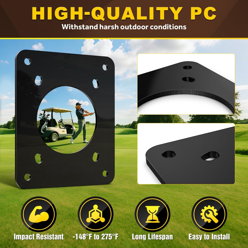 Bumbee Golf Cart Charging Port Adapter 4 Holes Compatible with Carts Charging Plug Part Type for Lithium Battery Conversion and On-Board Charging