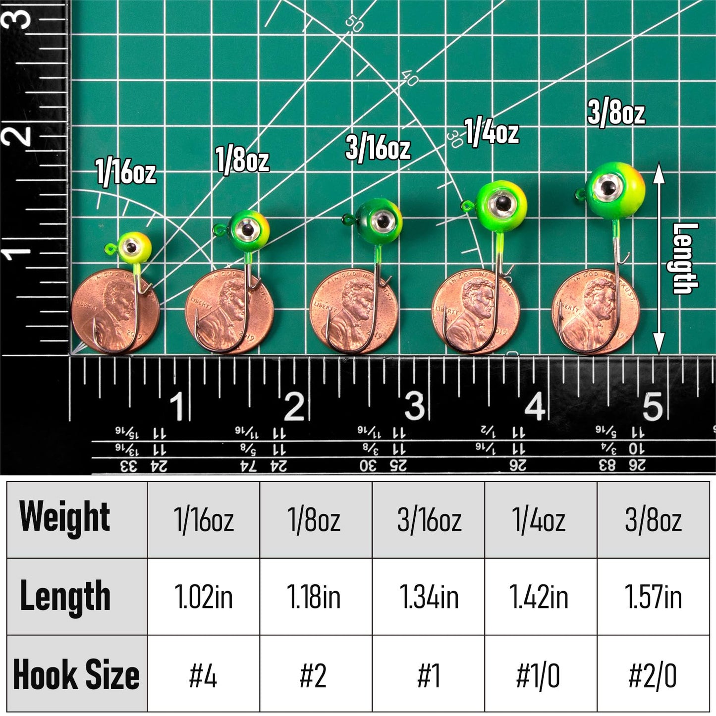Dr.Fish 10 Pack 3D Eye Fishing Jig Heads Ball Swimbait Jig Saltwater Freshwater Bass Walleye Fishing Hooks Crappie Trout 1/16oz Pink/Yellow