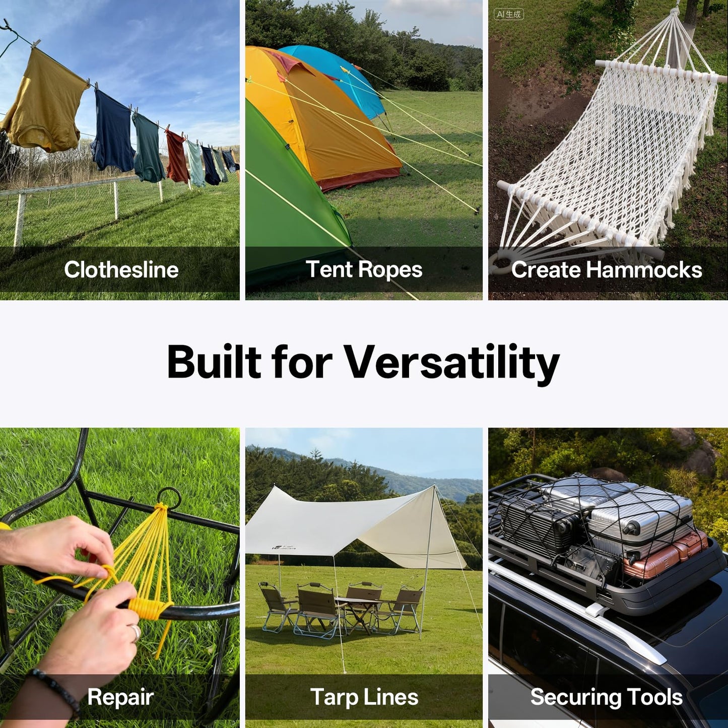 HOKINETY 1200lb Paracord Rope - 4.4mm 14 Strand Nylon Parachute Spool para Cord Lanyard for Outdoor Camping Survival Utility Tent Crafting DIY Projects Fishing Clothsline Bracelet - ArmyGreen 100FT