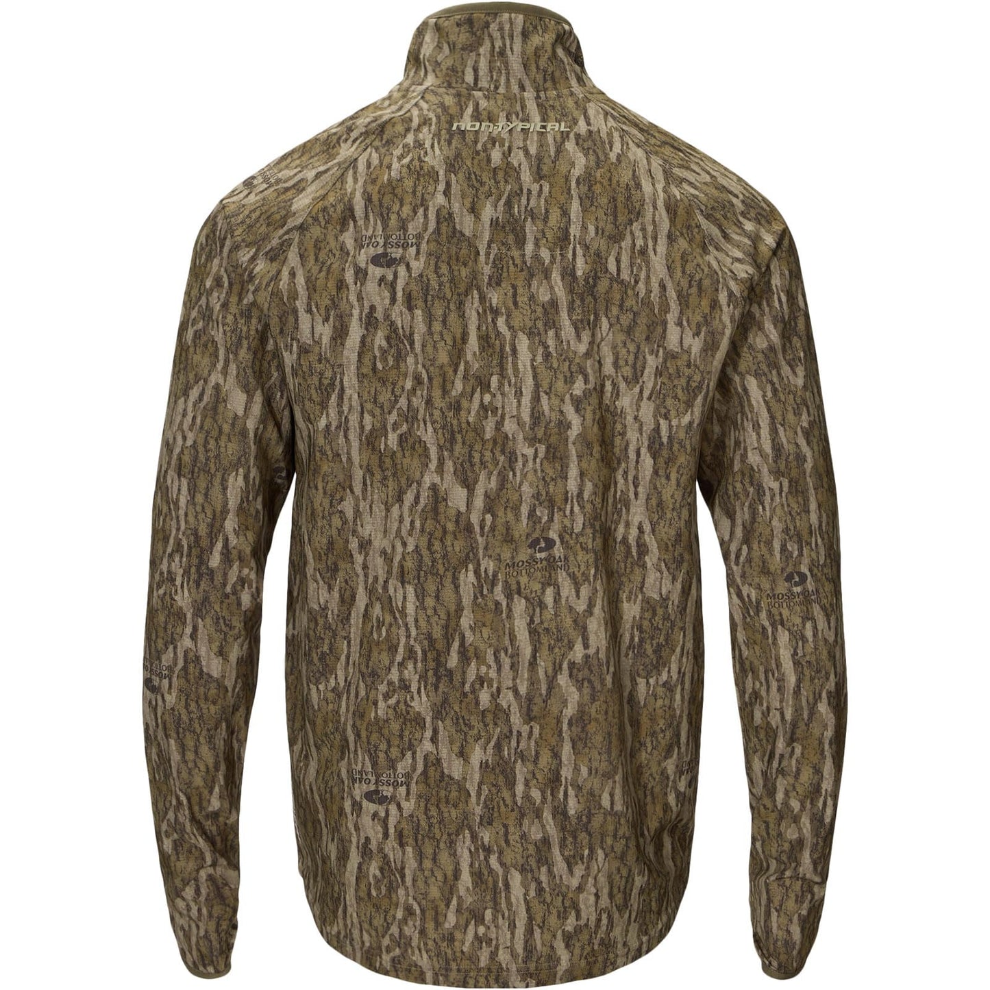 DRAKE WATERFOWL Men's Lightweight 1/2 Zip Pullover | Breathable DWR Hunting Layer w/Agion Active X2 & Zippered Chest Pocket, Bottomland, Large