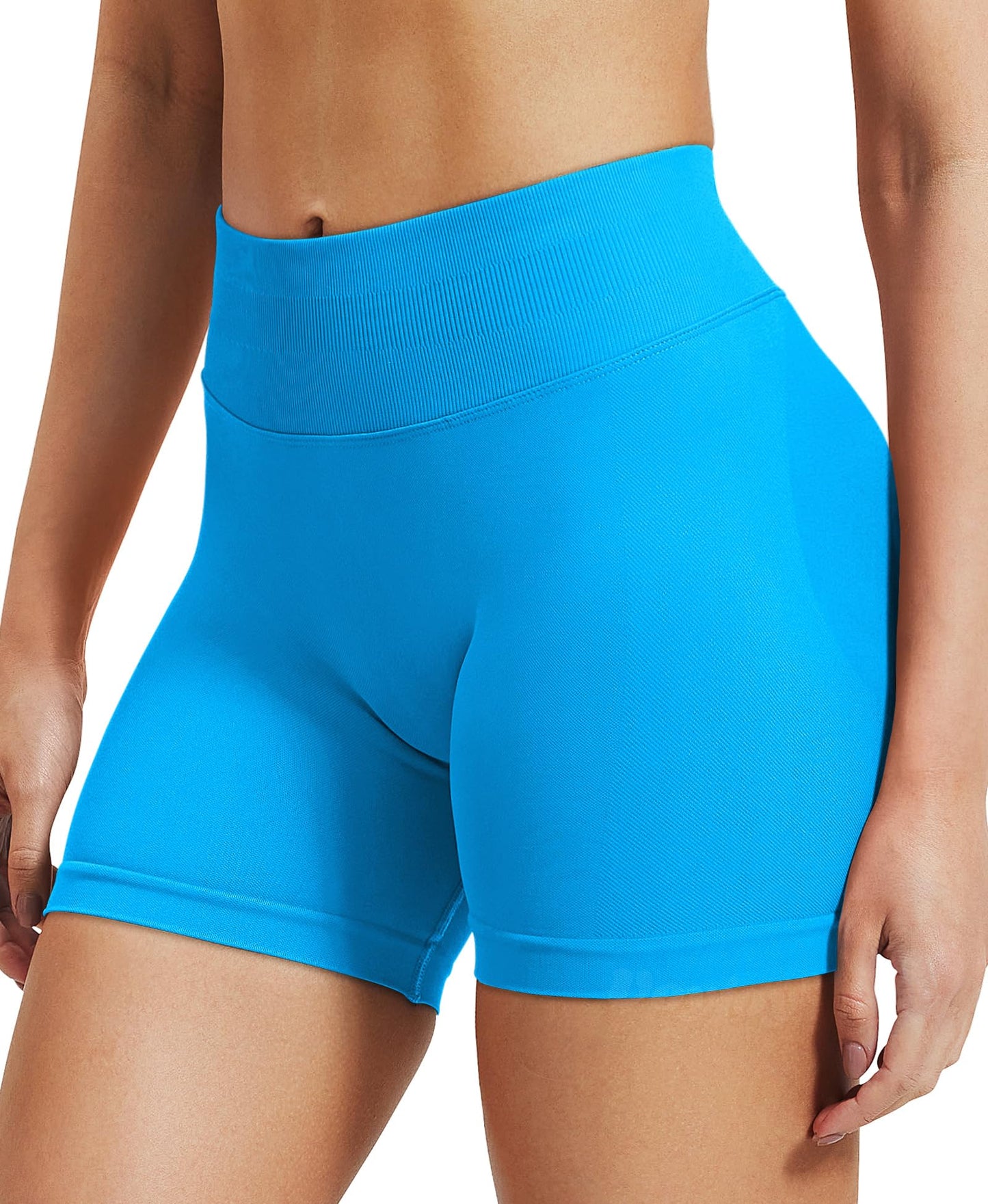 VOYJOY Women Workout Impact Shorts 2.5"/ 3.6"/ 4.5"/ 6" Scrunch Butt Lifting Gym Seamless Booty Biker Shorts