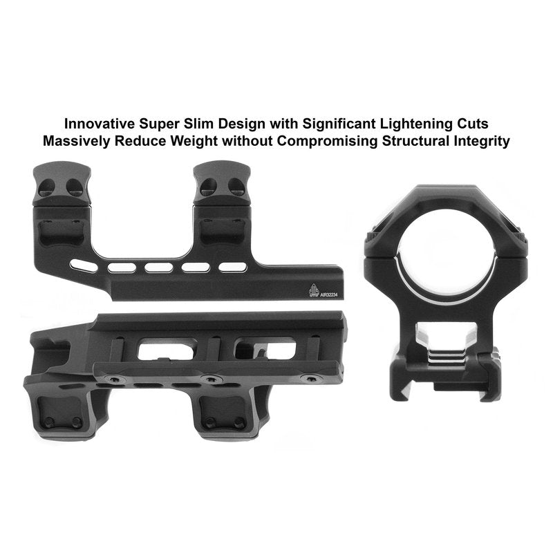 UTG ACCU-SYNC™ 30mm High Profile 34mm Offset Pic. Rings, Red
