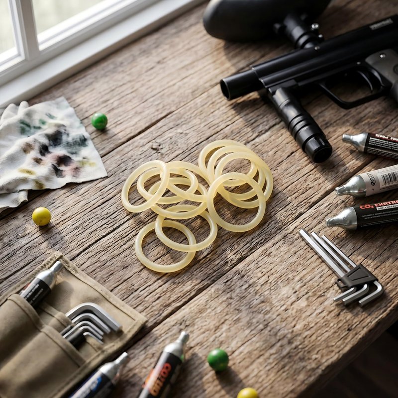 Polyurethane O-Rings, 10pcs 13.8, 1.9mm High Strength Polyurethane O-Rings for Paintball Gun CO2 Air Tank (Beige)