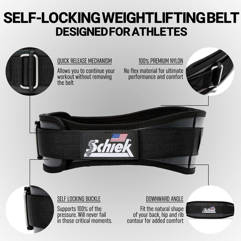 Schiek Sports Model 3004 Power Lifting Belt - XS - Black