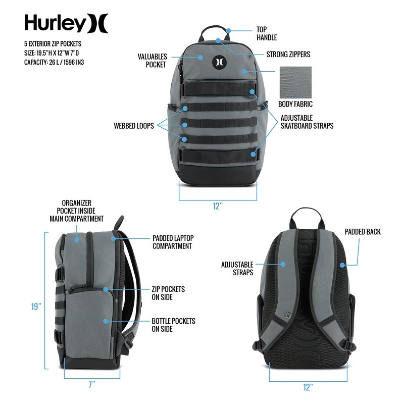 One and Only Skateboard Backpack