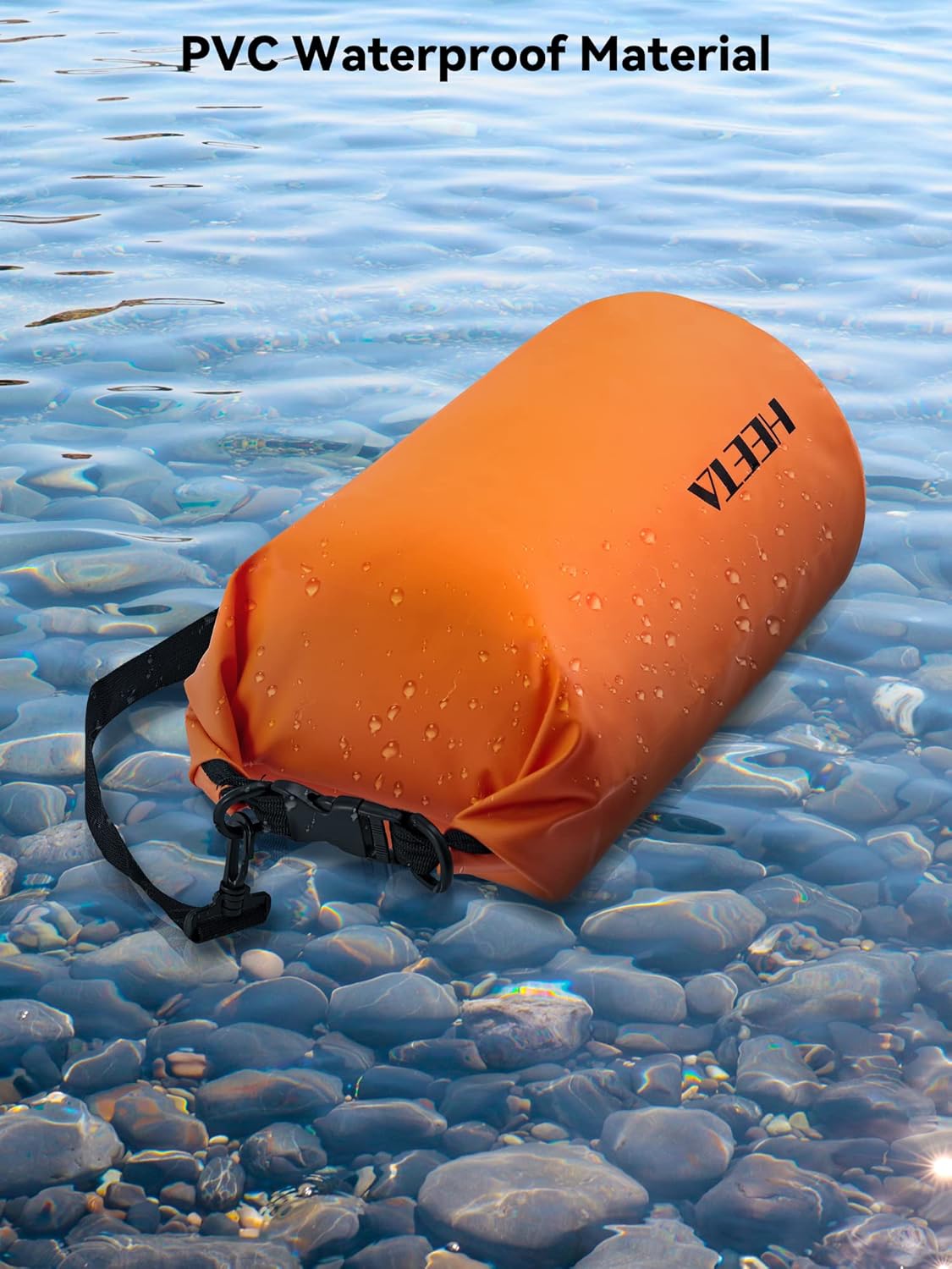 Waterproof Dry Bag | Lightweight Roll Top Backpack with Emergency Whistle - 5L/10L/20L/30L/40L for Travel, Kayaking, Camping