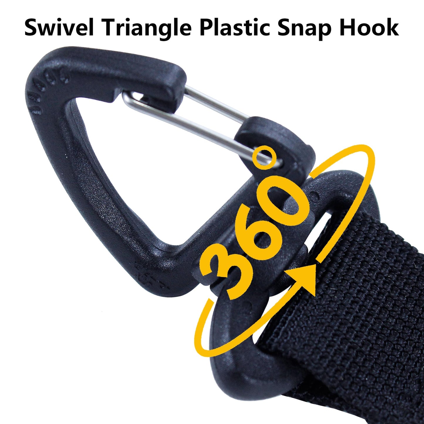 MOLLE Glove Clip for Duty Belt, Tactical Triangle Carabiner Snap Key Holder