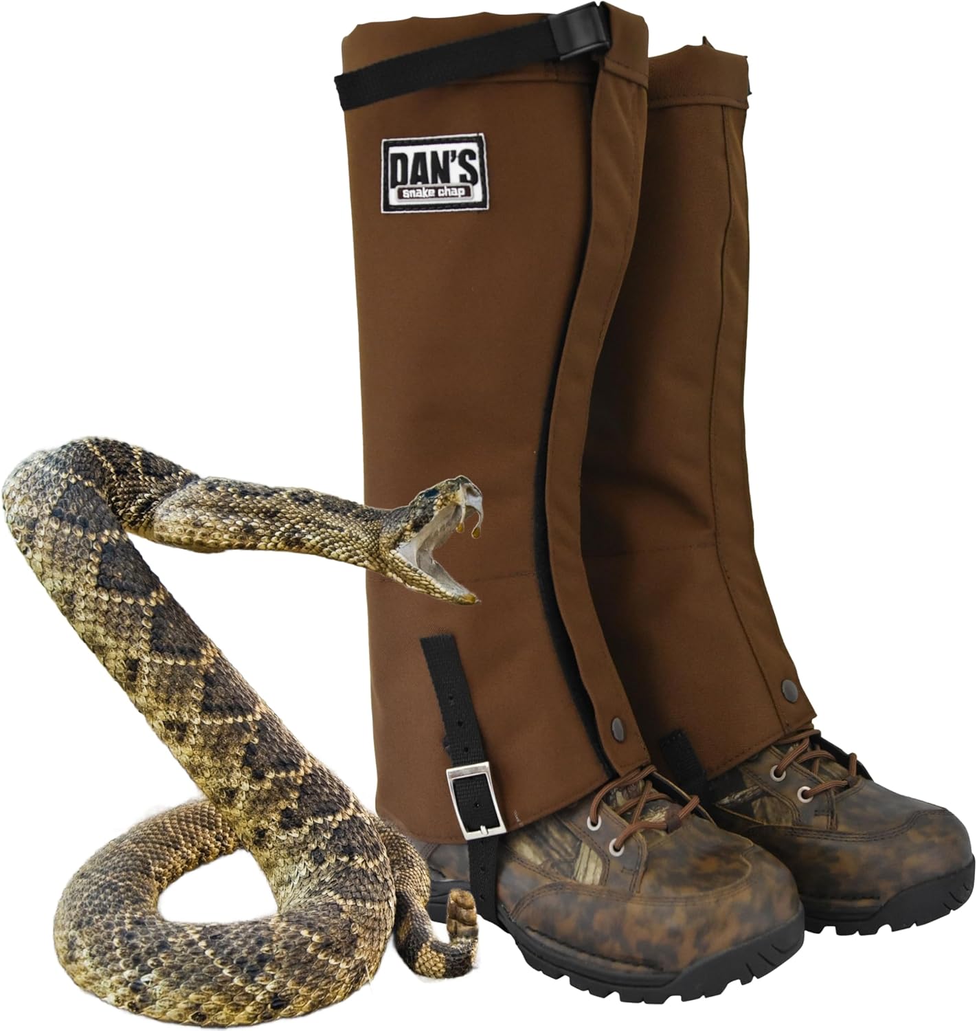 High-Performance Snake Protector Gaiters | Waterproof, Briarproof Nylon for Rugged Hiking & Outdoors - Adjustable Fit for All Shoes & Boots