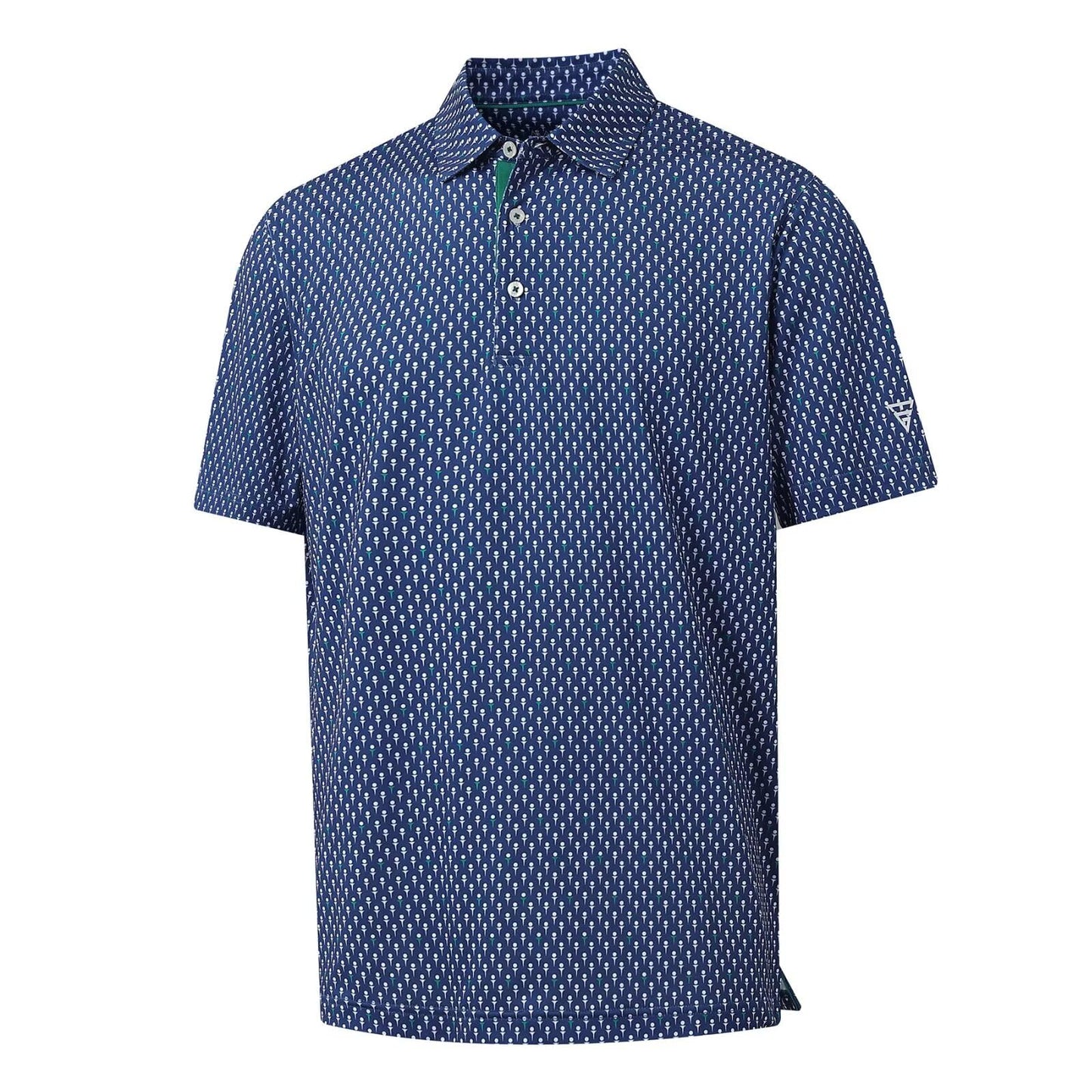 M MAELREG Polo Shirts for Men Quick Dry Fit Short Sleeve Performance Moisture Wicking Print Men’s Golf Shirts
