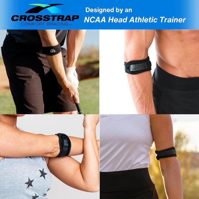 Tennis Elbow Brace for Tendonitis Relief | Adjustable Compression Support for Men & Women - Small Size