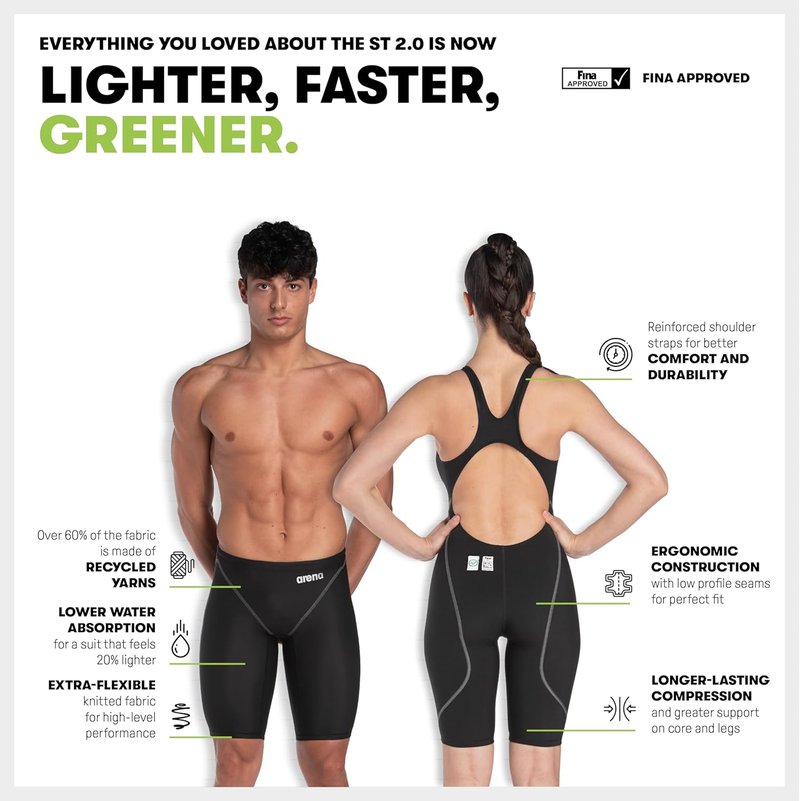 Arena Women's Racing Suit - Powerskin ST Next Open Back Competition Swimwear | Athletic Tech Design