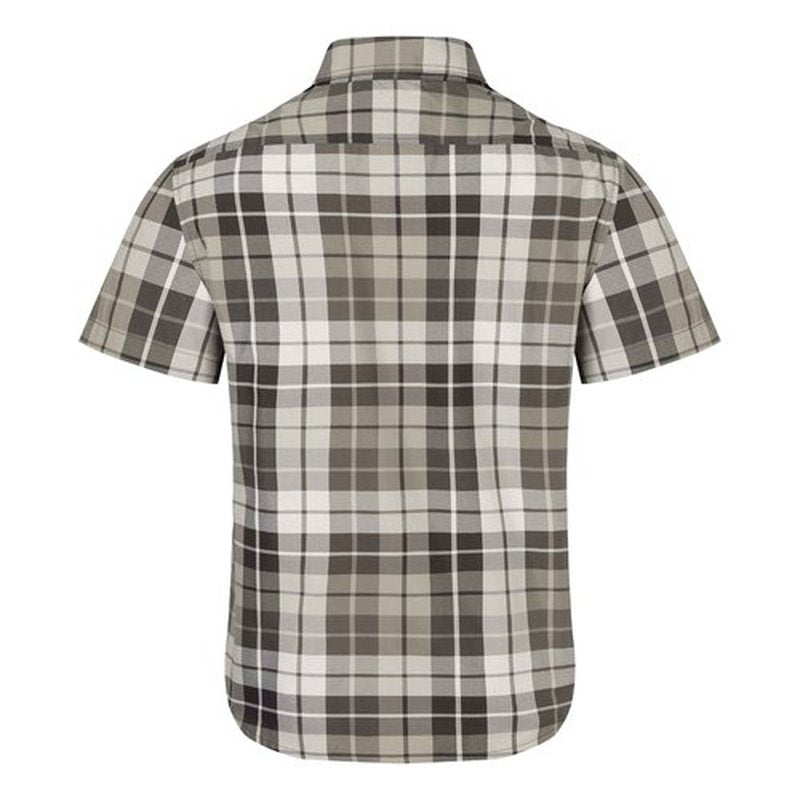 MARMOT Men's AirExchange UPF 40 Short Sleeve Shirt - Lightweight Breathable Quick-Dry, Hickory Nut Wayland Plaid, Large