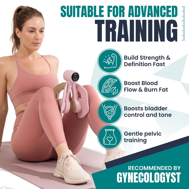 Nexfit Smart Thigh Master | Rotatable Pelvic Floor Exercise Devices for Women and Men with Auto-Counter Display | Inner Thigh Exerciser for Women, Kegel Trainer for Butt, Arm & Leg Workouts
