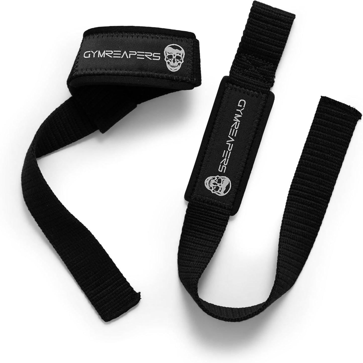Lifting Wrist Straps for Weightlifting & Powerlifting - Padded Neoprene, 18 Inch Cotton Length