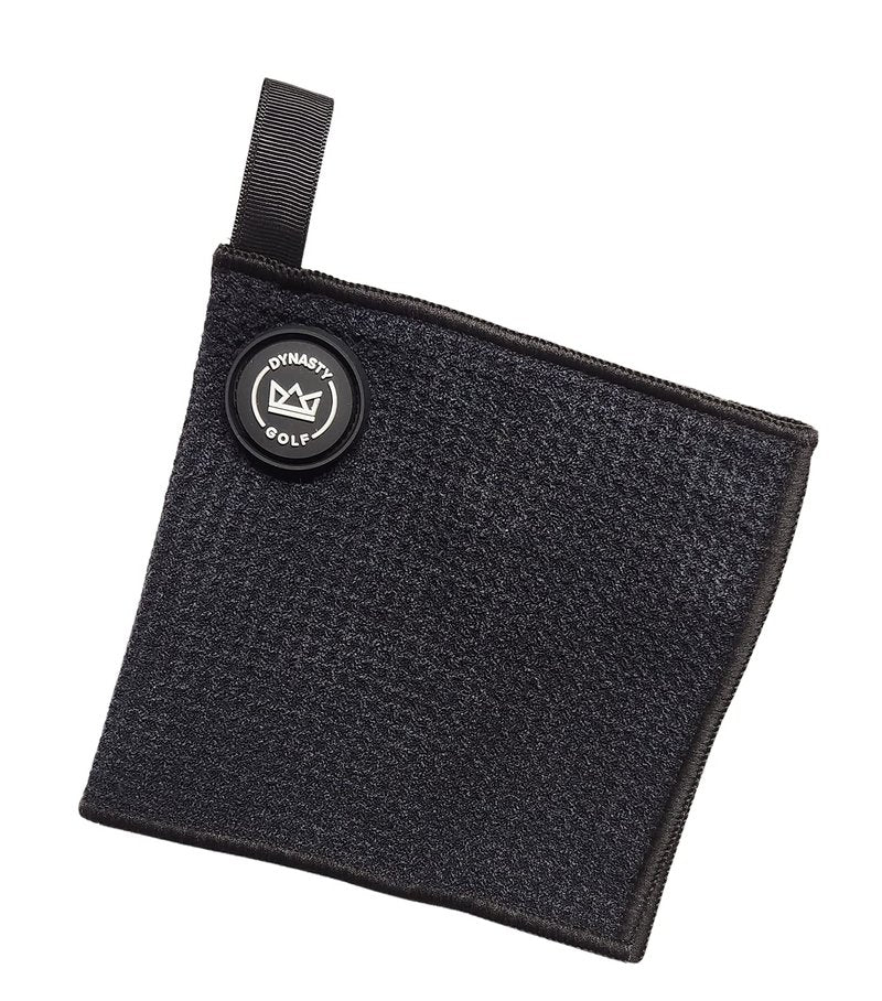 Golf Ball Cleaning Towel, Pocket-Size Greenside Mini Golf Towel with Magnetic Pickup, Waffle Microfiber
