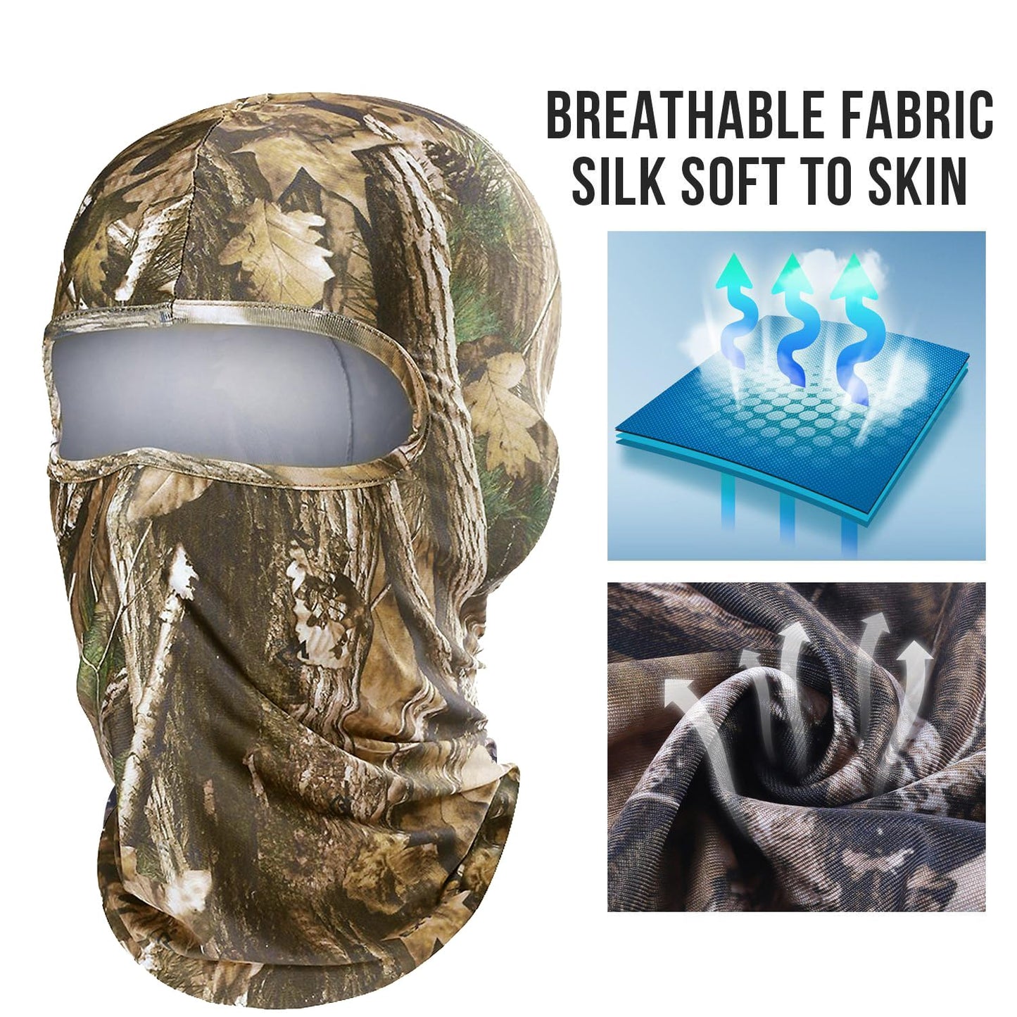 WTACTFUL 1-Pack Camouflage Ski Mask Camo Balaclava Face Mask for Men Women