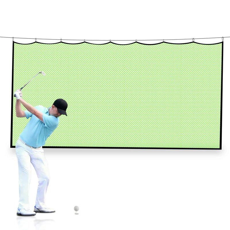 Gagalileo Golf Net for Hitting Cage - High Impact Replacement Practice Netting Easy Assemble Durable Nylon PE Blend for Backyard Indoor Garage Driving Chipping Training 10X10 FT