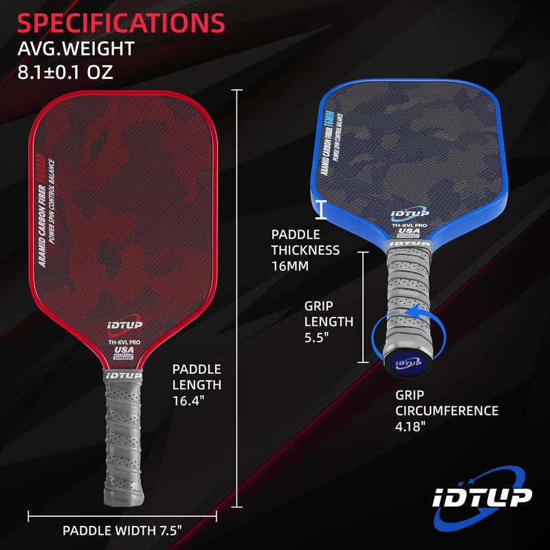 Pickleball Paddles Set of 2,2-Pack Pickleball Paddle,Aramid Fiber & T700 Carbon Fiber Pickle Ball Paddle,16MM Rackets for Superior Control & Strong Power,Unique Camouflage Texture,USAPA Approved