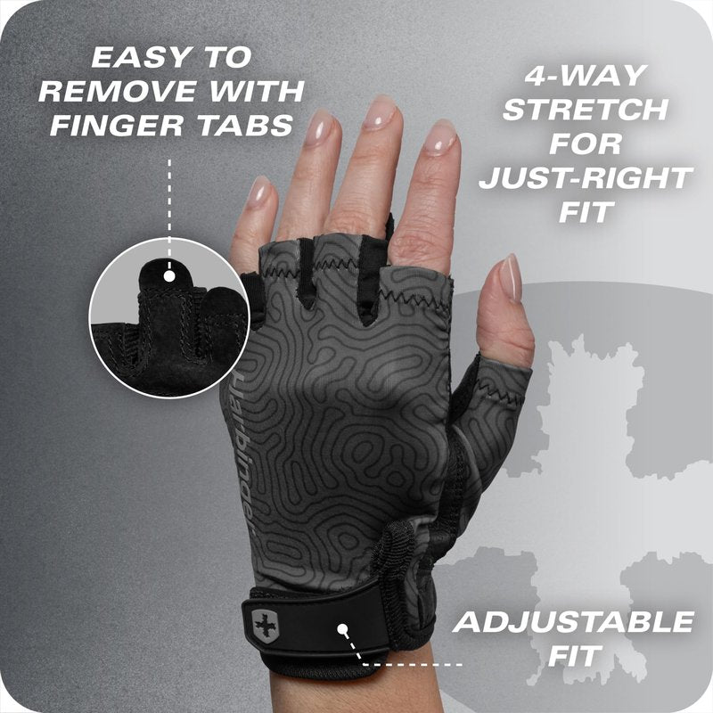 Pro Gloves 3.0 - High Performance Training Gloves, Enhanced Grip, Breathable 4-Way Stretch, Adjustable Wrist Closure, Women's