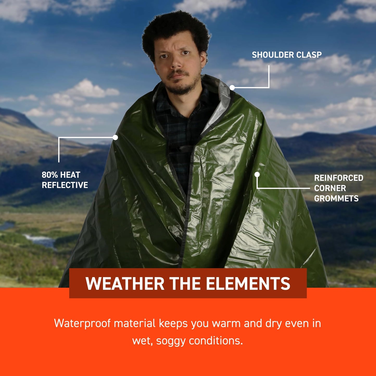 S.O.L. Survive Outdoors Longer SOL Sport Utility Blanket - Green