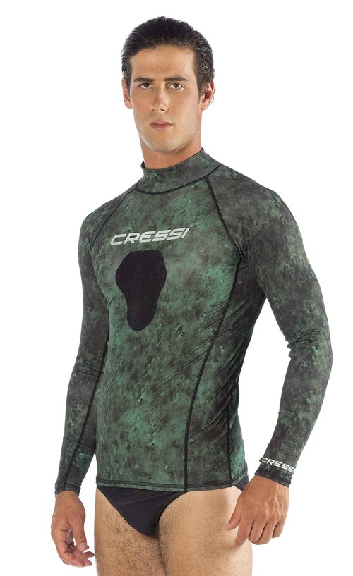 Cressi Hunter Rash Guard, camo green, XL