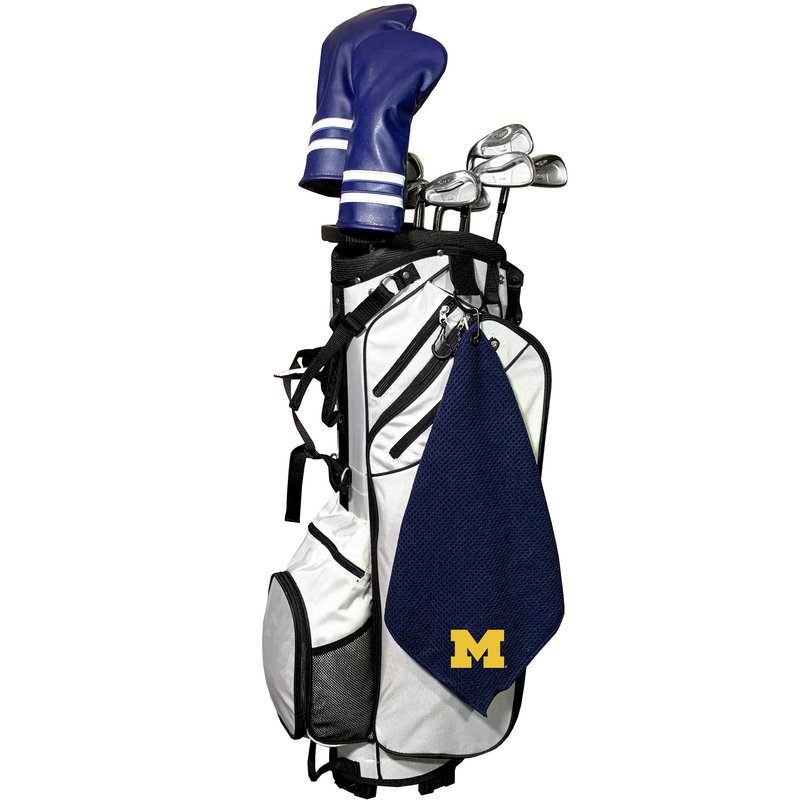 Team Golf NCAA Michigan Wolverines Microfiber Golf Towel, 15x15 (Multicolor)
