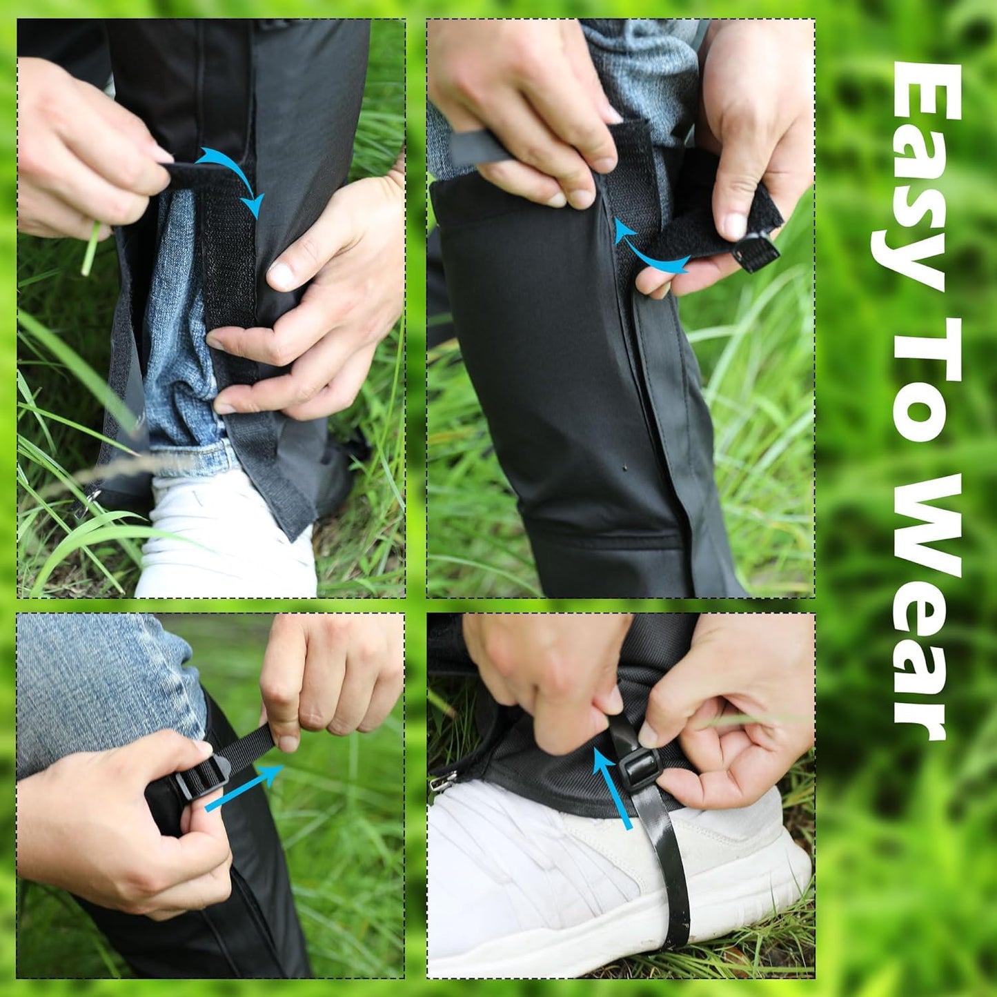Leg Gaiters for Trimming | Waterproof Adjustable Lawn Care Protection for Men & Women