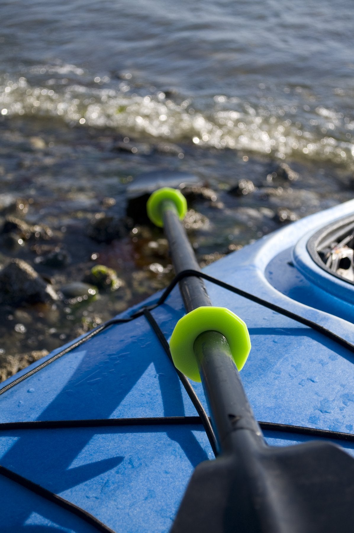 Seattle Sports Glow in The Dark Seawall Drip Rings for Kayak Paddles - Neon Green