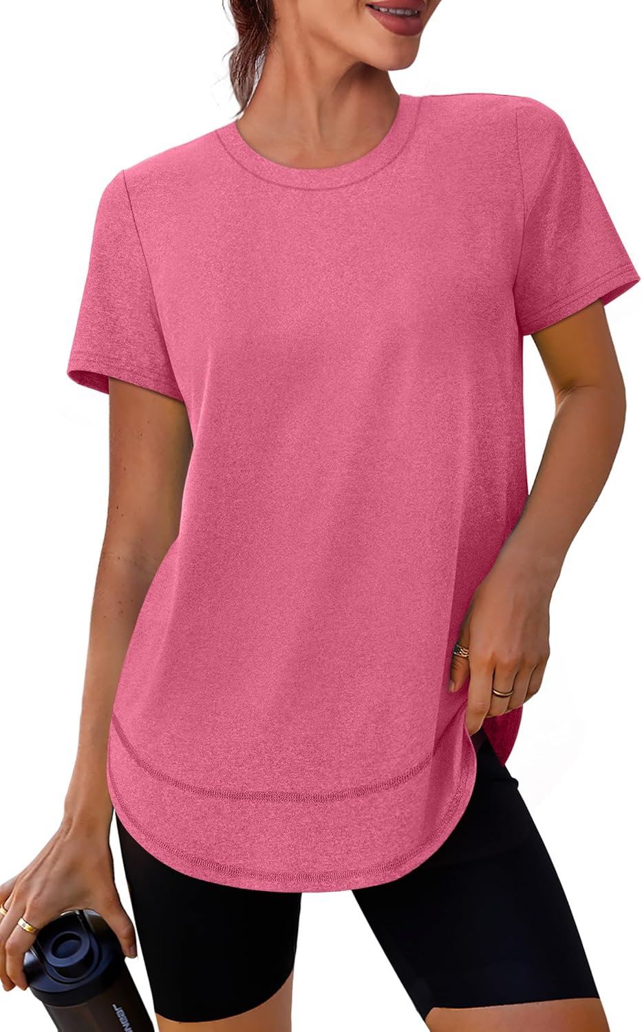 Women’s Workout Tops - Short Sleeve Sun Protection UPF 50+ Quick Dry Shirts | S-3XL
