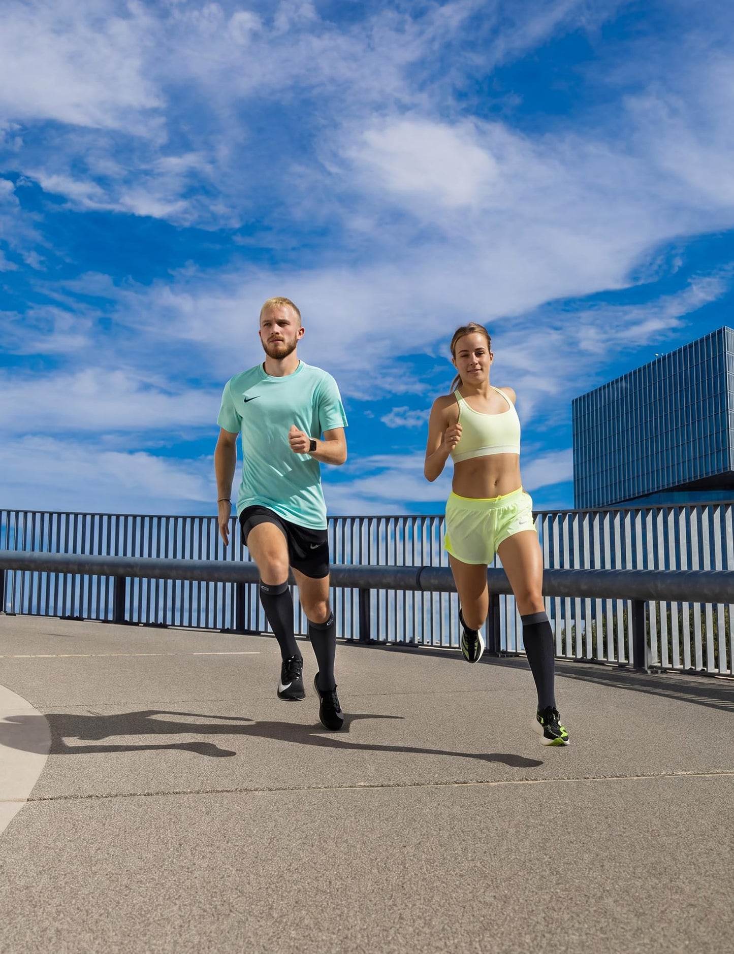 CS CELERSPORT Compression Socks for Men and Women 20-30mmHg Circulation Socks 3 Pairs for Running, Travel, Shin Splints, Nurse, Black,Small/Medium