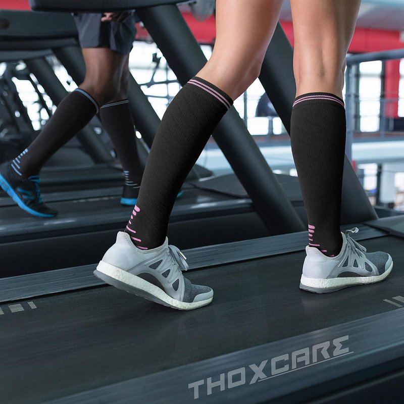 Compression Socks for Men & Women - 20-30 mmHg Knee High Support for Travel & Sports | 1 or 2 Pairs