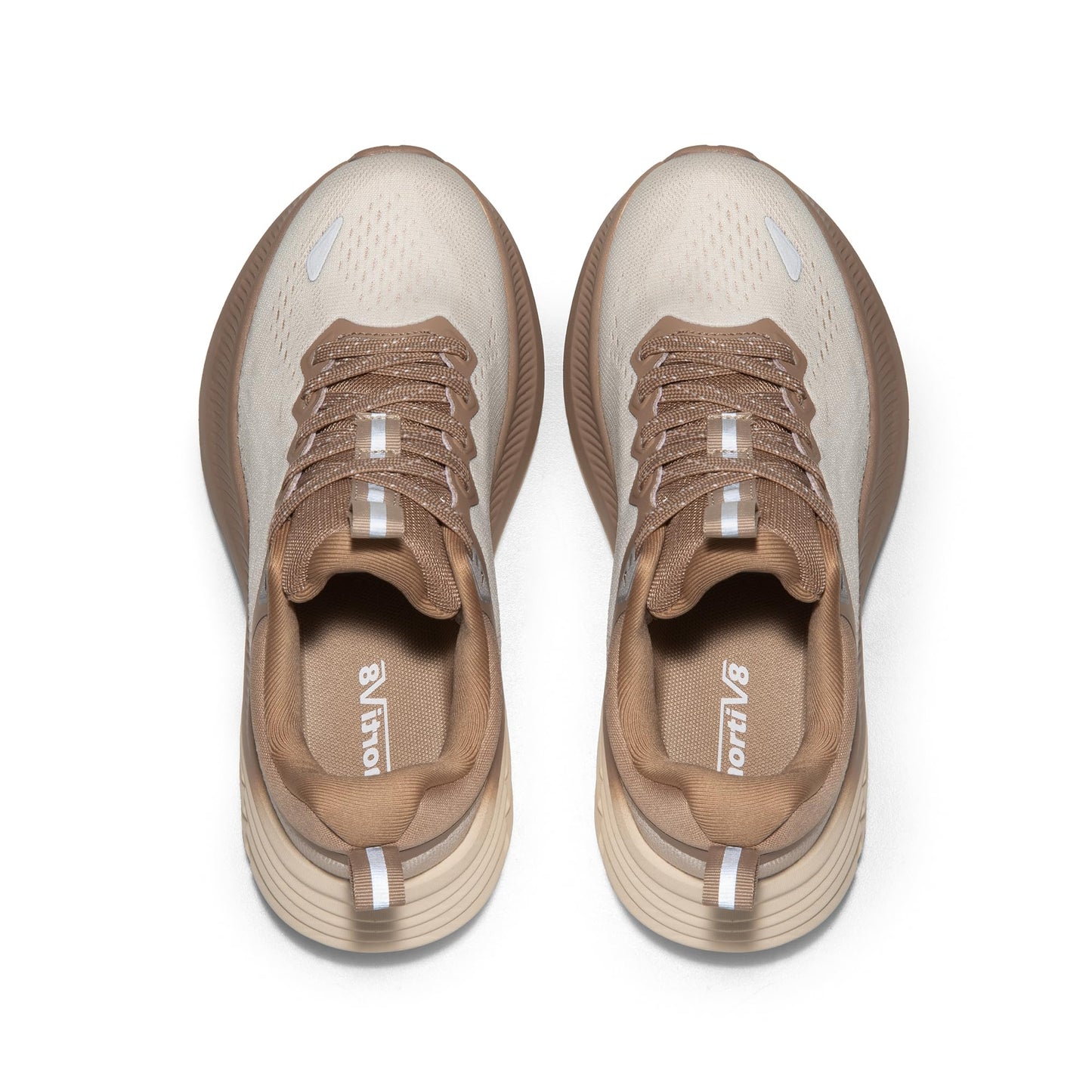 NORTIV 8 Women's Walking Shoes Cushion Comfortable ActiveBreeze Running Tennis Shoes Non-Slip Workout Gym Sports Athletic Breathable Fashion Sneakers,Size 9,Beige/Khaki,SNWS248W